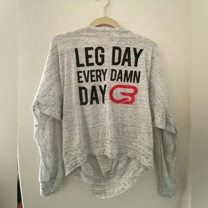 Cyclebar long sleeve leg day every damn day